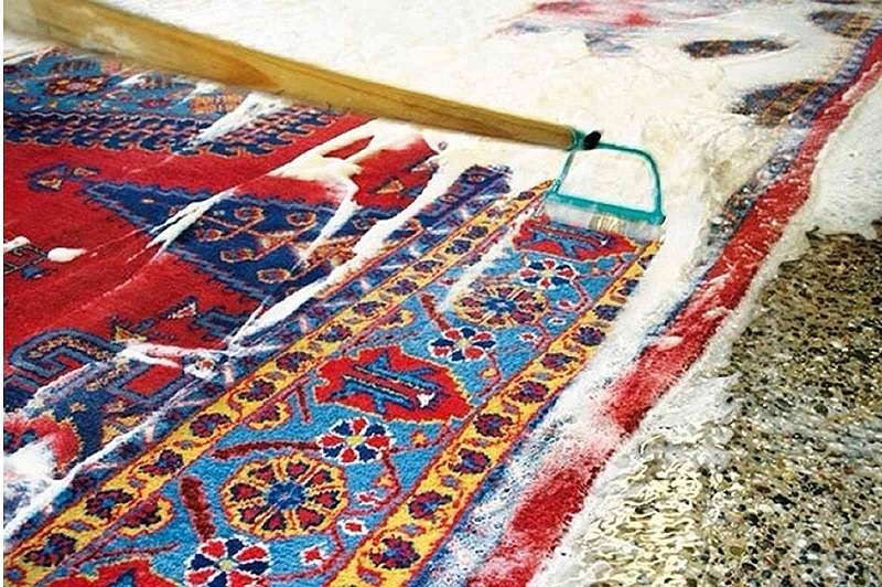 نحوه شستشوی فرش در قالیشویی افتخار شهر